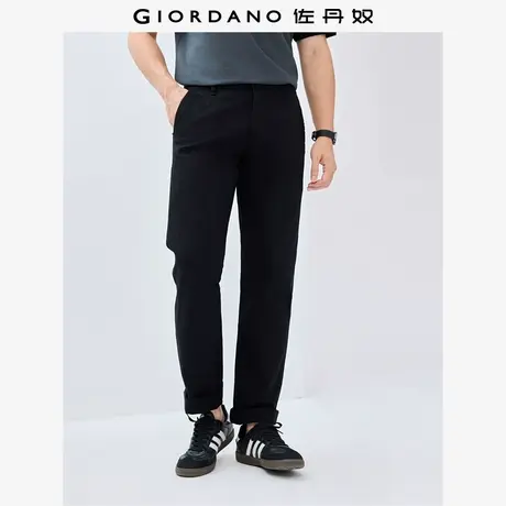 佐丹奴裤子男夏季新款纯棉纯色通勤直筒男裤中腰休闲长裤13115859商品大图