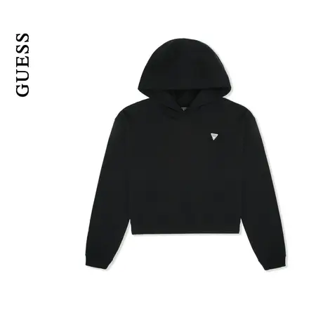 GUESS女士美式经典版纯棉百搭连帽卫衣-W4PP90K2Q40商品大图
