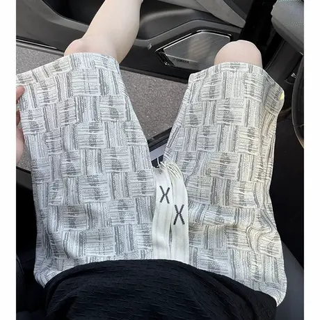 短裤男夏季新款大码宽松复古直筒裤美式休闲跑步健身运动五分裤子图片