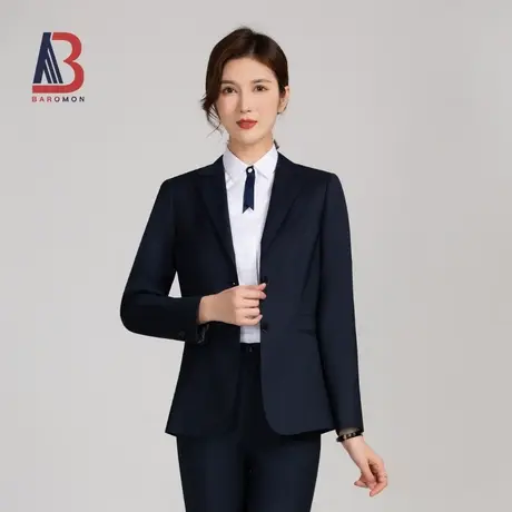 BAROMON/培罗蒙2025春季新款女士职业装羊毛修身西装外套西服套装图片