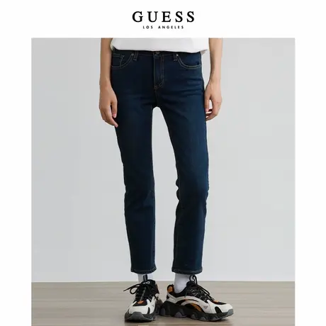 GUESS女士休闲舒适通勤温柔复古直筒牛仔裤-商品大图