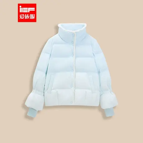 IEF/爱依服2024冬季新款上衣韩版立领设计感小众宽松显瘦羽绒外套图片