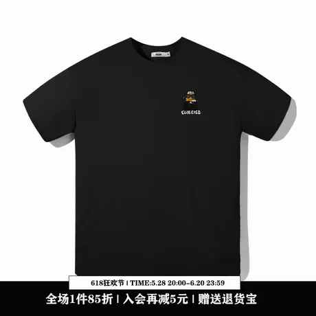 Ohlyah设计师原创卡通品牌童趣涂鸦印花短袖女夏季新款情侣T恤潮图片