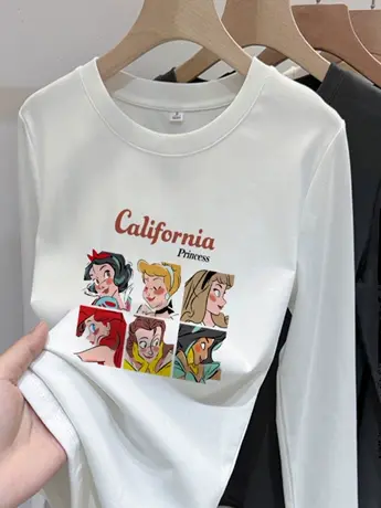 白色仿棉内搭打底衫女2023新款爆款欧货秋冬季加绒长袖t恤上衣服图片