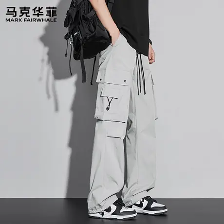 马克华菲男裤子2025新款高级感户外机能伞兵裤青少年夏季休闲裤X商品大图