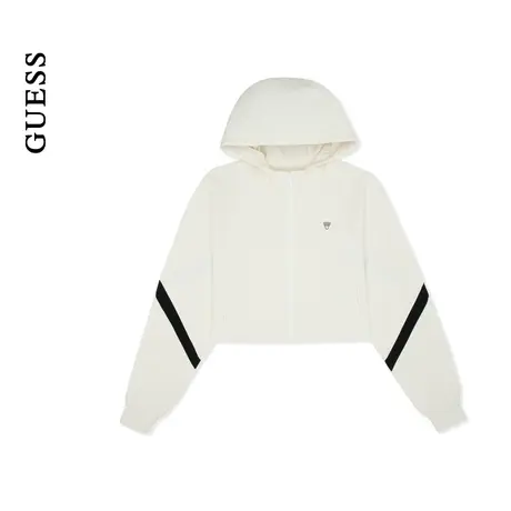 GUESS 女士撞色简约时尚百搭连帽卫衣-W4PP92K2Q40商品大图