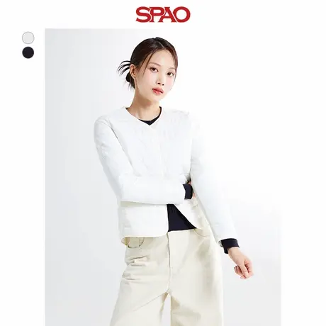 SPAO韩国同款秋冬女士简约休闲简约保暖棉服外套SPJPE4TG31商品大图