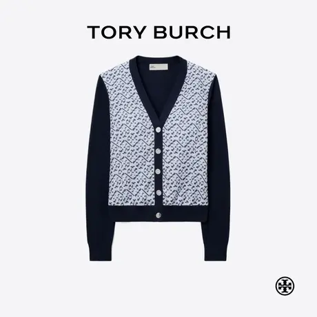 TORY BURCH 汤丽柏琦 印花拼色开衫 173980商品大图