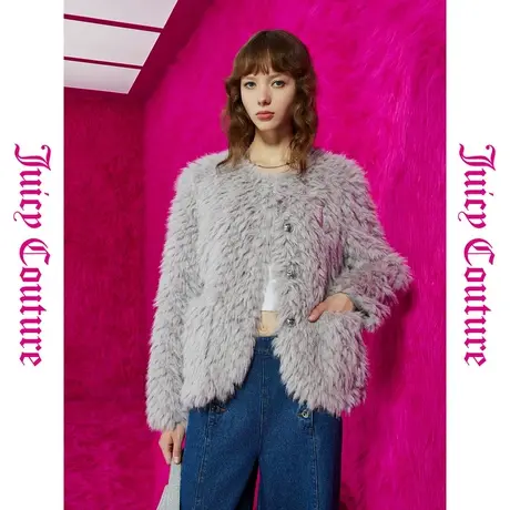 Juicy Couture橘滋春夏新款通勤女装年冰川一角立体绣花女式外套商品大图