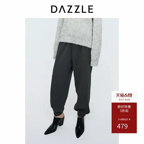 邱天同款DAZZLE地素奥莱 休闲裤秋冬季女装雅丹风长裤商品大图
