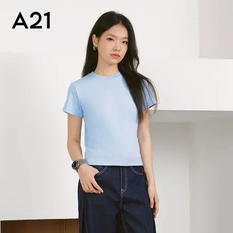 女装四色可选短袖T恤图片