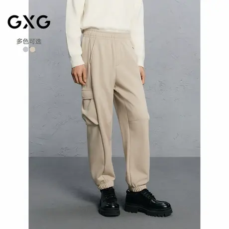 GXG男装 商场同款工装风束脚裤通勤休闲裤卫裤 24年冬G24X024101商品大图