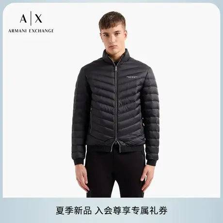 ARMANI EXCHANGE/阿玛尼男士90白鸭绒立领轻薄保暖短款羽绒服官方商品大图