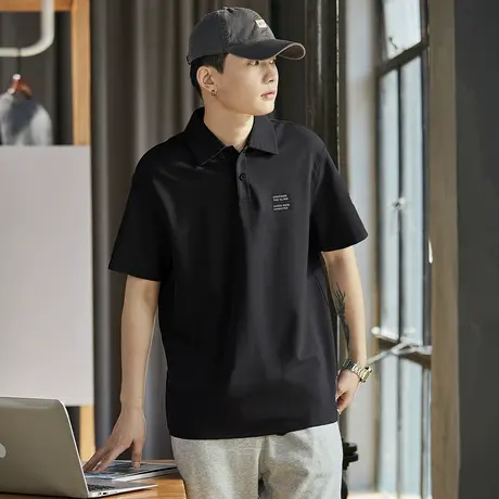 唐狮夏季新款polo衫男士短袖翻领t恤商务休闲运动上衣宽松潮商品大图