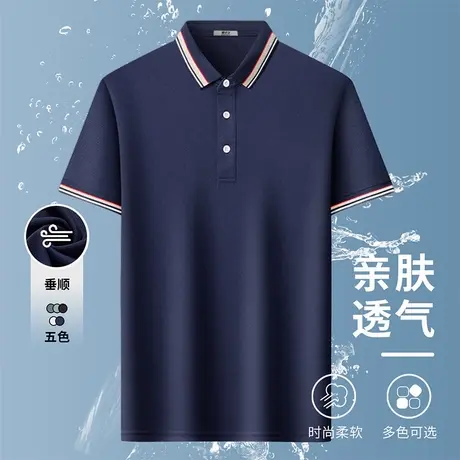 SNOW FLYING/雪中飞2025年新款男士商务休闲户外透气速干款POLO衫商品大图