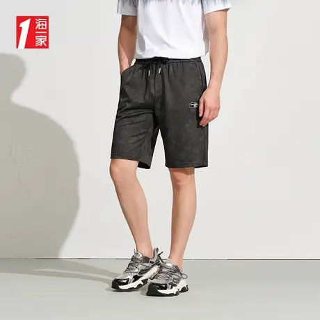 海一家简约日常五分裤2025夏季新款日常基础青年男士休闲裤商品大图