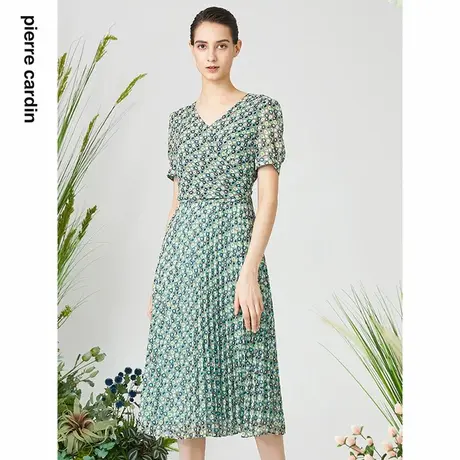 【皮尔卡丹女装】夏季通勤小众修身百搭连衣裙【专柜正品】商品大图