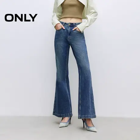 ONLY奥莱2025夏季新款时尚小个子高腰显瘦喇叭裤牛仔裤女图片