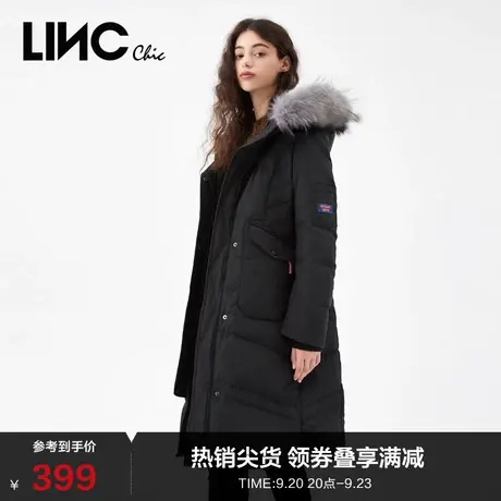 LINCCHIC金羽杰羽绒服女修身派克服中长款羽绒服女冬季2088405图片