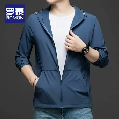 罗蒙夏季冰丝防晒衣男士运动透气速干薄款防紫外线户外钓鱼防晒服商品大图