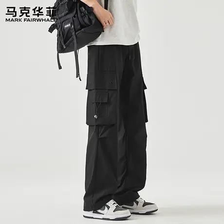 马克华菲裤子男款2025新款夏季伞兵工装裤青少年宽松阔腿冲锋裤X图片