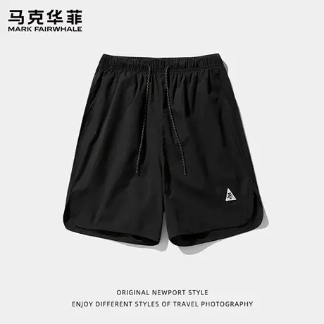 马克华菲美式运动短裤男士2025新款夏季凉感中裤男款五分裤子薄X商品大图