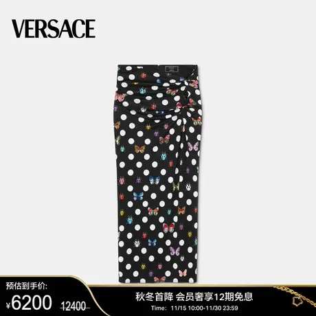 【甄选折扣】 VERSACE/范思哲女士Butterflies扭结迷笛半身裙图片