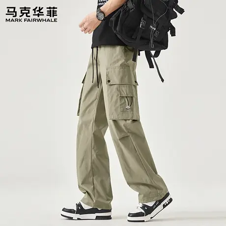 马克华菲工装裤男款夏季宽松休闲伞兵长裤子男生运动冲锋裤子潮X商品大图