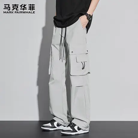 马克华菲伞兵裤男户外机能登山裤男生2025新款休闲男士阔腿裤子X图片