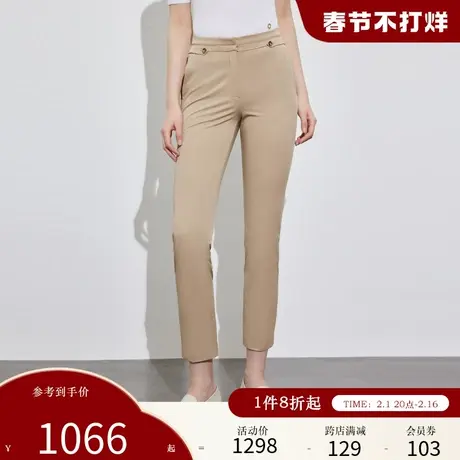 Scofield女装职场干练简约易搭利落直筒裤夏季裤子商品大图