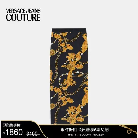 【甄选折扣】VERSACE JEANS COUTURE女士Chain Couture迷笛半身裙图片