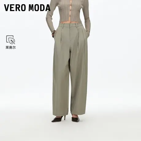 Vero Moda休闲裤2025秋季新款含棉莱赛尔宽松百搭气球裤325350002商品大图