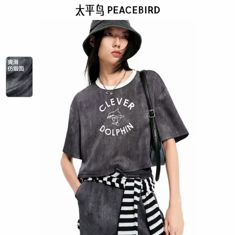 【商场同款】太平鸟女装2025年夏季新款高街短袖T恤A3CNF2645图片