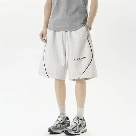 回力冰丝短裤男夏季薄款速干凉感运动裤男生宽松直筒休闲五分裤子商品大图