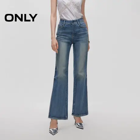ONLY奥莱夏季时尚复古磨白小个子直筒裤牛仔裤女商品大图