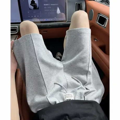 运动短裤男夏季潮牌休闲裤男士外穿2025新款港风直筒居家五分裤子图片