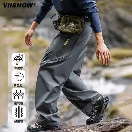 VIISHOW美式户外机能冲锋工装裤男士25秋季速干登山运动休闲长裤商品大图