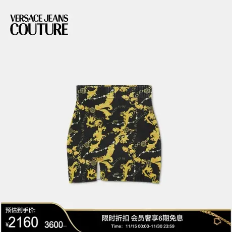 【甄选折扣】VERSACE JEANS COUTURE 女士时尚休闲针织迷你裙图片