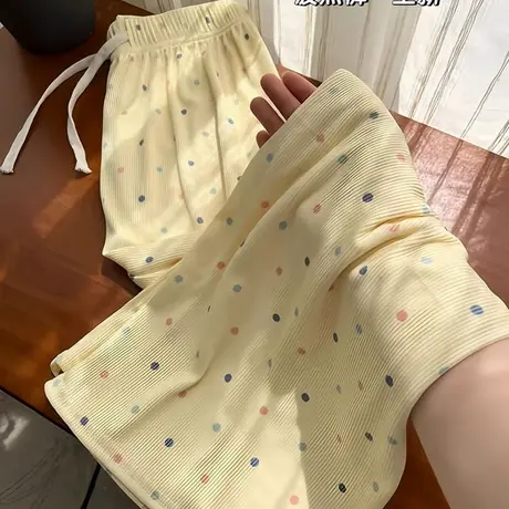 2025夏季新款阔腿休闲裤女韩版宽松小个子高腰垂感直筒拖地长裤潮商品大图