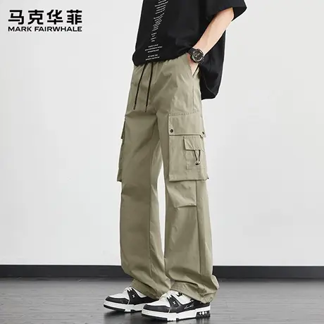 马克华菲裤子男夏季机能风高级感户外休闲裤男生宽松男款伞兵裤X图片