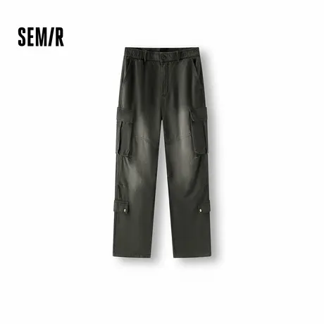 [商场同款]森马牛仔裤男宽松直筒裤复古工装裤2025夏季新款长裤子图片