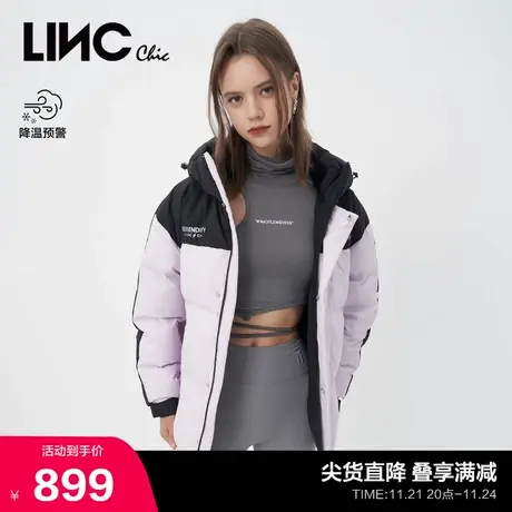 LINCCHIC金羽杰羽绒服女鹅绒户外派克中长款羽绒服女冬N22802118商品大图