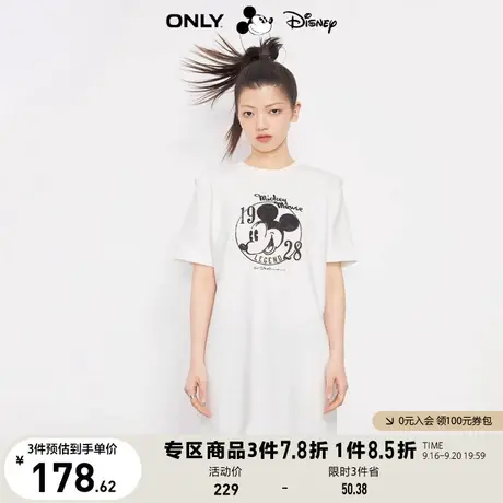 【买5免1】ONLY2023夏季新款迪士尼米奇DISNEY联名款短款连衣裙女商品大图