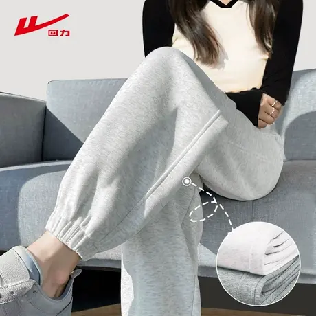 ZH回力运动裤子女2025新款夏季慵懒舒适时尚大方得体百搭裤子女商品大图