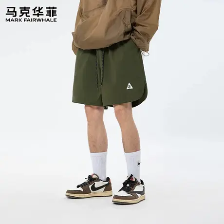 马克华菲男士短裤2025新款夏季外穿五分裤男运动健身休闲裤子薄X商品大图