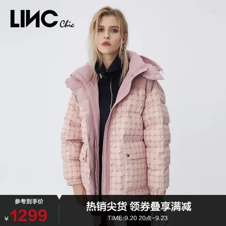 LINCCHIC金羽杰羽绒服女复古风面包服短款羽绒服女冬季Y21802242Y商品大图