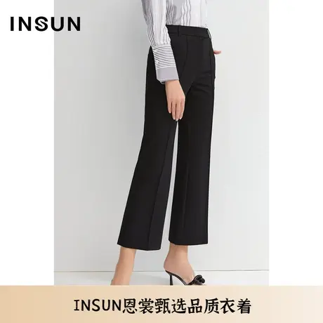 INSUN恩裳夏季时尚微喇线条感干练正装裤商品大图