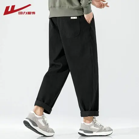 回力工装裤男士春秋季2025新款潮牌直筒宽松阔腿休闲运动长裤子男商品大图