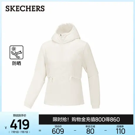 斯凯奇连帽外套2025年秋新款轻薄透气户外徒步运动服时尚百搭上衣商品大图