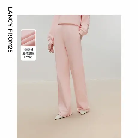 【意大利设计】朗姿高级感纯棉显瘦卫裤2024年冬季新款气质休闲裤图片